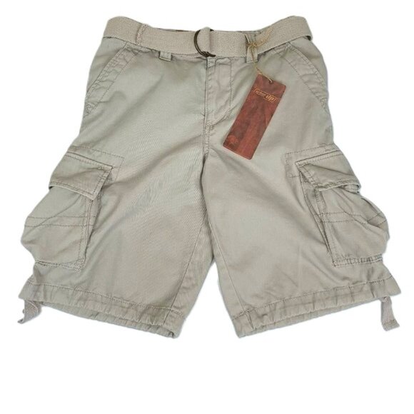 Urban Pipeline Boys Cargo Shorts 14 Tan Adjustable Waist NWT - Picture 1 of 4